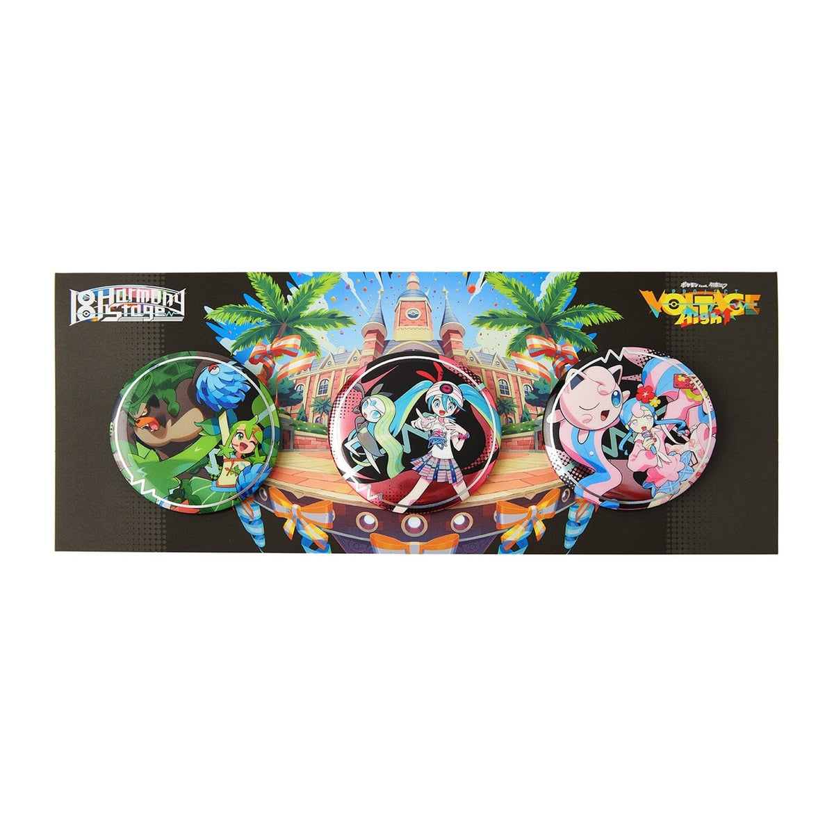 Can Badge Set PokéMiku 18 Harmony Stage miracle bloom* | Authentic