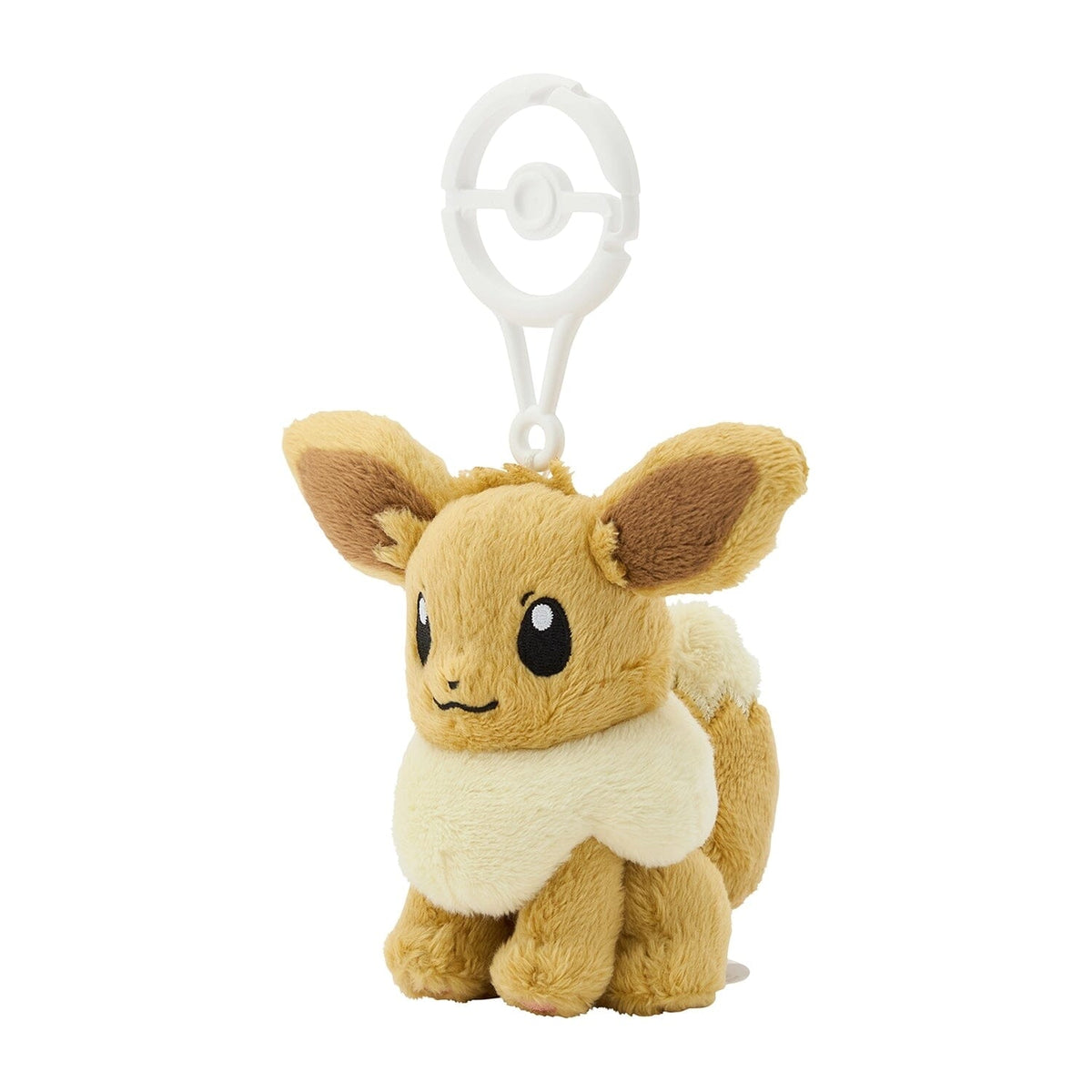 Eevee Mascot Plush With Carabiner | Authentic Japanese Pokémon