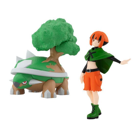 Gardenia & Torterra Pokémon Scale World Figure Sinnoh Region