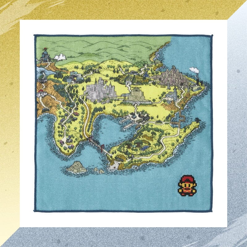 Kanto's Region Map Hand Towel - Pokémon Gold and Silver 25th