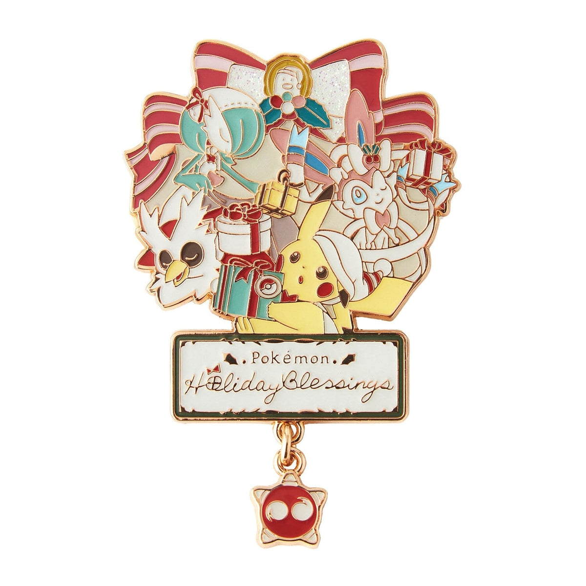 Logo Pin Pokémon Holiday Blessings | Authentic Japanese Pokémon 
