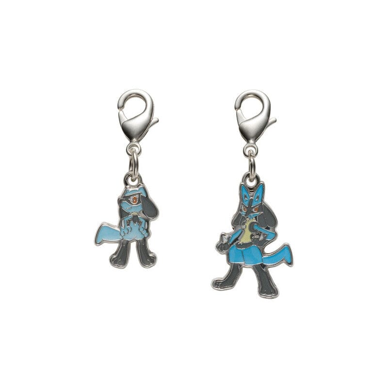 Riolu, Lucario National Pokédex Metal Charm Keychain 447, 448