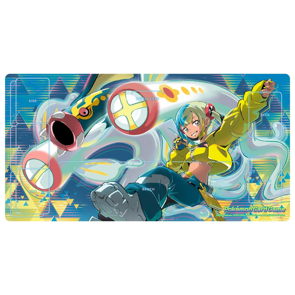 サプライ・アクセサリ・グッズ Pokemon Kanari Eelektross Mat Sleeve Rubber Playmat Canari & Mega Eelektross - Pokémon Card Game