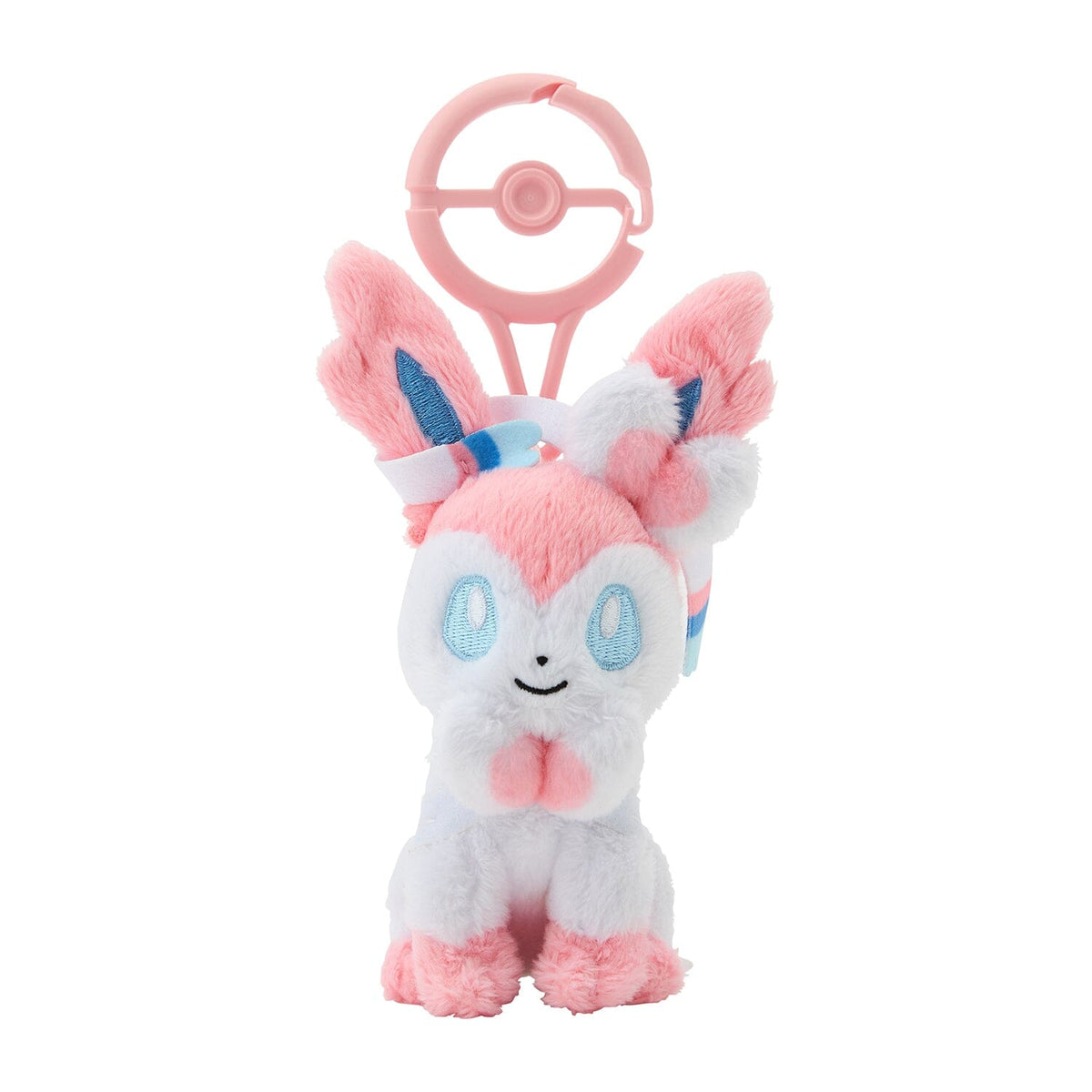 Sylveon Mascot Plush With Carabiner | Authentic Japanese Pokémon Mascot Plush Keychain | Worldwide delivery from Japan