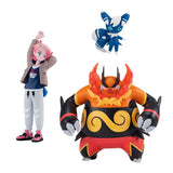 Urbain & Emboar &  Meowstic (Male) Pokémon Scale World Figure Lumiose City