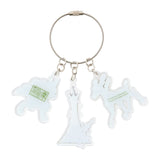 3-Piece Acrylic Keychain Prism Tower "An Elegant Day in Lumiose" - Authentic Japanese Pokémon Center Merch 