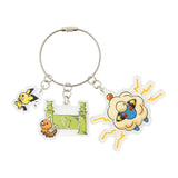 3-Piece Acrylic Keychain Wild Zone "An Elegant Day in Lumiose" - Authentic Japanese Pokémon Center Merch 