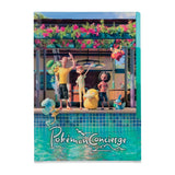 3 Pockets A4 Clear File Pokémon Concierge - Authentic Japanese Pokémon Center File Folder 