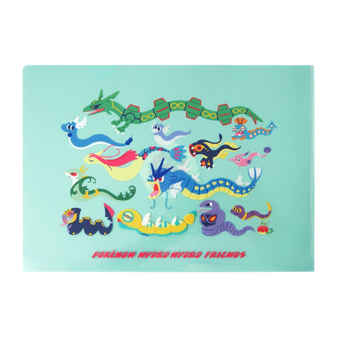 A4 Clear File POKÉMON NYORO NYORO FRIENDS - Authentic Japanese Pokémon Center File Folder 