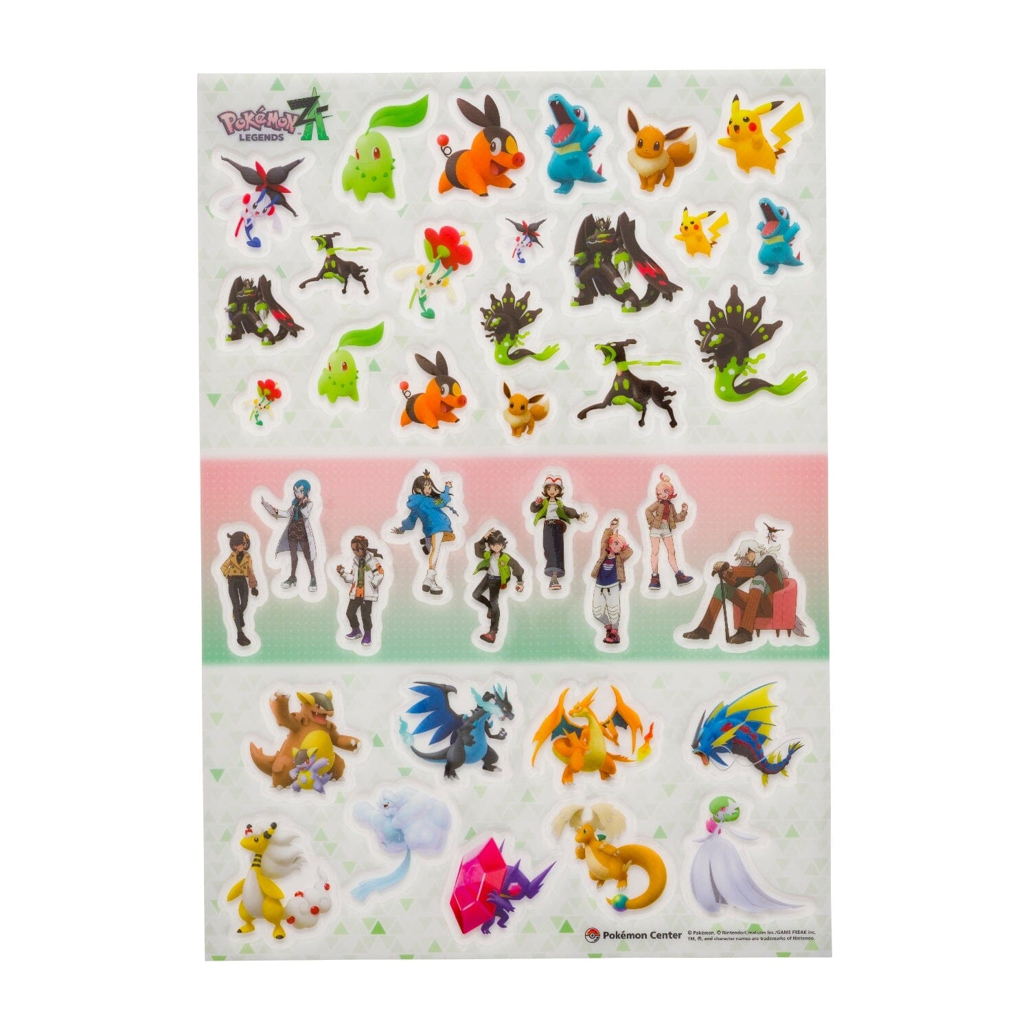 A4 PET Sticker Sheet Pokémon LEGENDS Z-A | Authentic Japanese