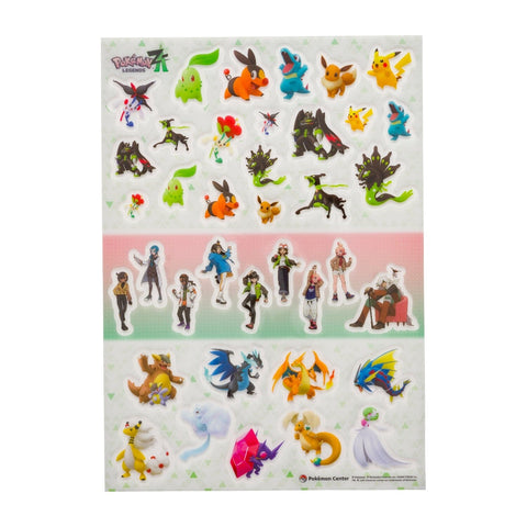 A4 PET Sticker Sheet Pokémon LEGENDS Z-A - Authentic Japanese Pokémon Center Sticker 