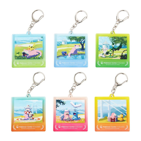 Acrylic Keychain Collection Pokémon Center Kagawa (6Pcs/BOX) - Authentic Japanese Pokémon Center Keychain 
