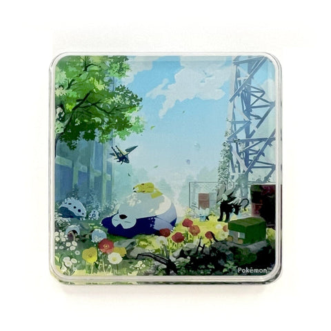 Acrylic Magnet Old Gold Power Plant - Pokémon Sleep - Authentic Japanese Pokémon Center Magnet Toy 