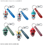 Aerpla-kun 3D Rubber Mascot Keychain - Mobile Suit Gundam - Authentic Japanese Bandai Namco Keychain 