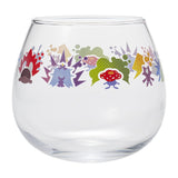 All Over Pattern Yura Yura Glass - Moudoku Kiken - Authentic Japanese Pokémon Center Household product 