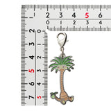 Alolan Exeggutor - National Pokédex Metal Charm Keychain #A103 - Authentic Japanese Pokémon Center Keychain 