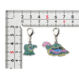 Alolan Grimer, Alolan Muk - National Pokédex Metal Charm Keychain #A088, #A089 - Authentic Japanese Pokémon Center Keychain 