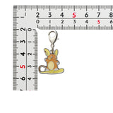 Alolan Raichu - National Pokédex Metal Charm Keychain #A026 - Authentic Japanese Pokémon Center Keychain 