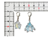 Alolan Sandshrew, Alolan Sandslash - National Pokédex Metal Charm Keychain #A027, #A028 - Authentic Japanese Pokémon Center Keychain 