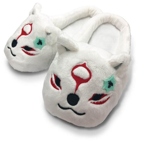 Amaterasu Mofu Mofu Slippers - Ōkami - Authentic Japanese Capcom Slippers 