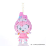 Amy × My Melody Mascot Plush - SONIC＆FRIENDS Sanrio characters - Authentic Japanese SEGA Mascot Plush Keychain 