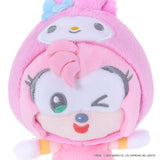 Amy × My Melody Mascot Plush - SONIC＆FRIENDS Sanrio characters - Authentic Japanese SEGA Mascot Plush Keychain 