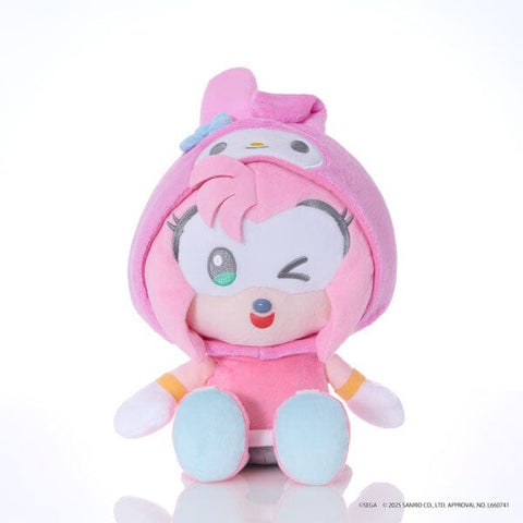 Amy × My Melody Plush (M) - SONIC＆FRIENDS Sanrio characters - Authentic Japanese SEGA Plush 