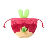 Applin Pouch Bag Plush POKÉMON NYORO NYORO FRIENDS - Authentic Japanese Pokémon Center Pouch Bag 