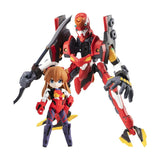 Asuka Shikinami Langley & Evangelion Unit-02 Desktop Army Figure - Rebuild of Evangelion - Authentic Japanese MegaHouse Figure 