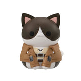 Attack on Titan MEGA CAT PROJECT Figure - Attack on Nyanko Survey Corps Group da Nyan! (8Pcs/BOX) - Authentic Japanese MegaHouse Figure 