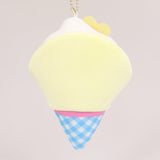 Banana Cream Crêpe Bepo Mascot Plush Keychain - SANJI no OYATSU - Authentic Japanese TOEI ANIMATION Mascot Plush Keychain 