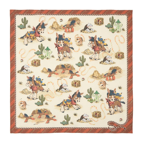 Bandana Run Run ! Desert - Authentic Japanese Pokémon Center Towel (cotton) 