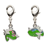Basculin - National Pokédex Metal Charm Keychain #550 - Authentic Japanese Pokémon Center Keychain 