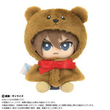Beargguy Hoodie For Chibi Plush - Mobile Suit Gundam Wing - Authentic Japanese Bandai Namco Mascot Plush Keychain 