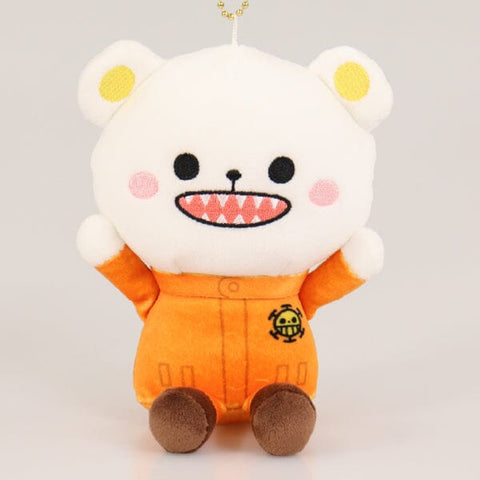 Bepo Plush Keychain Banzai! - ONE PIECE - Authentic Japanese TOEI ANIMATION Mascot Plush Keychain 