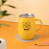 Bepo Stainless Steel Mug (With Lid) - ONE PIECE - Authentic Japanese TOEI ANIMATION Mug (steel) 