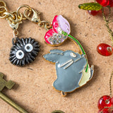 Big Totoro Flower Metal Charm JH-41 - My Neighbor Totoro - Authentic Japanese Benelic Keychain 