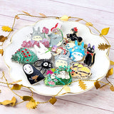 Big Totoro & Little Totoro Metal Brooch GB-05 - My Neighbor Totoro - Authentic Japanese Nippon Seisen Pin 