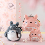Big Totoro (Pink) Mini Pouch - My Neighbor Totoro - Authentic Japanese Sun Arrow Pouch Bag 