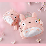 Big Totoro (Pink) Mini Pouch - My Neighbor Totoro - Authentic Japanese Sun Arrow Pouch Bag 
