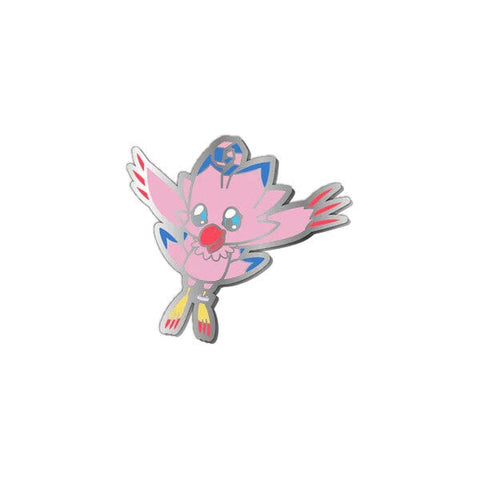 Biyomon Pin Badge POP Pattern (Limited Base) - Digimon Adventure - Authentic Japanese TOEI ANIMATION Pin 