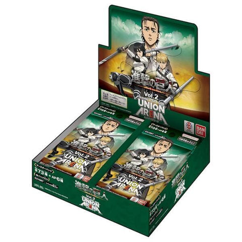 Booster BOX Attack on Titan Vol.2 [EX10BT] - UNION ARENA Trading Card Game - Authentic Japanese Bandai Namco TCG Booster box 