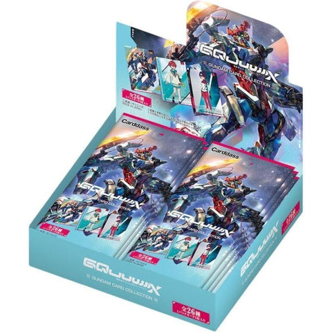 Booster BOX GUNDAM CARD COLLECTION Mobile Suit Gundam GQuuuuuuX - Carddass - Authentic Japanese Bandai Namco TCG Booster box 