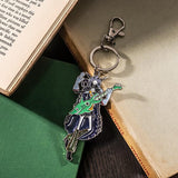 Brook Stained Glass Style Keychain ELBAPH - ONE PIECE - Authentic Japanese TOEI ANIMATION Keychain 