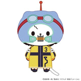 Brook withCAT Mascot Plush Keychain (With Eye Mask) Egghead Arc - ONE PIECE - Authentic Japanese movic Mascot Plush Keychain 