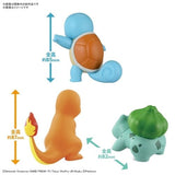 Bulbasaur & Charmander & Squirtle Set Pokémon PLAMO (Plastic Model) Collection Quick!! No.11, 13, 17 - Authentic Japanese Bandai Namco Model kit 