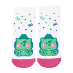 Bulbasaur Short Socks (23-25cm) - Saiko Soda Refresh - Authentic Japanese Pokémon Center Socks (cotton) 