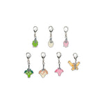 Burmy, Wormadam, Mothim - National Pokédex Metal Charm Keychain #412, #413, #414 - Authentic Japanese Pokémon Center Keychain 