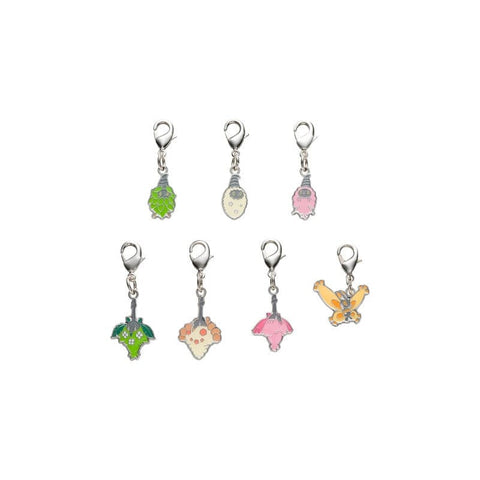 Burmy, Wormadam, Mothim - National Pokédex Metal Charm Keychain #412, #413, #414 - Authentic Japanese Pokémon Center Keychain 