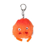 Calcifer Fluffy Mascot Plush Keychain - Howl's Moving Castle - Authentic Japanese Sun Arrow Mascot Plush Keychain 